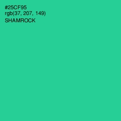 #25CF95 - Shamrock Color Image