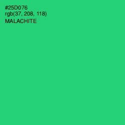 #25D076 - Malachite Color Image