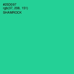 #25D097 - Shamrock Color Image