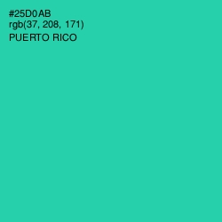 #25D0AB - Puerto Rico Color Image