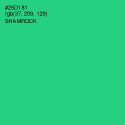 #25D181 - Shamrock Color Image