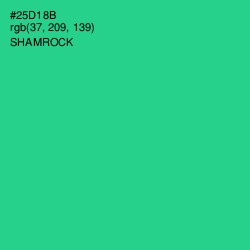#25D18B - Shamrock Color Image