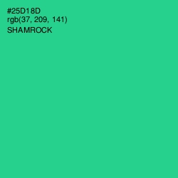 #25D18D - Shamrock Color Image