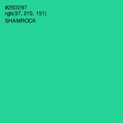 #25D297 - Shamrock Color Image