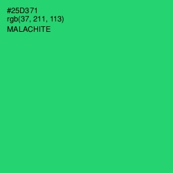 #25D371 - Malachite Color Image