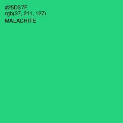 #25D37F - Malachite Color Image