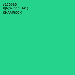 #25D38D - Shamrock Color Image