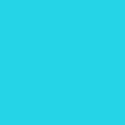 #25D4E7 - Turquoise Color Image