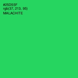 #25D55F - Malachite Color Image