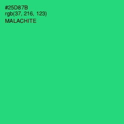 #25D87B - Malachite Color Image