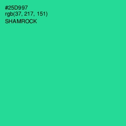 #25D997 - Shamrock Color Image