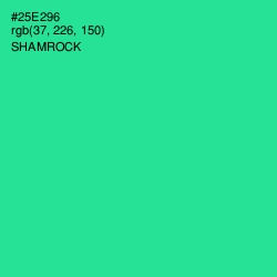 #25E296 - Shamrock Color Image