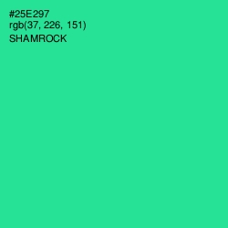 #25E297 - Shamrock Color Image