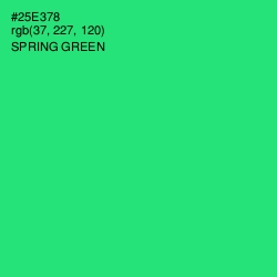 #25E378 - Spring Green Color Image