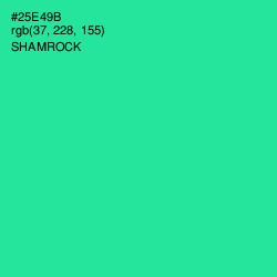 #25E49B - Shamrock Color Image
