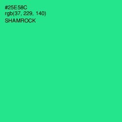 #25E58C - Shamrock Color Image