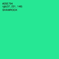 #25E794 - Shamrock Color Image