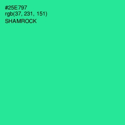 #25E797 - Shamrock Color Image