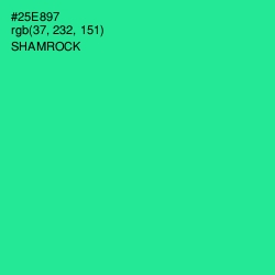 #25E897 - Shamrock Color Image