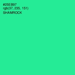 #25EB97 - Shamrock Color Image