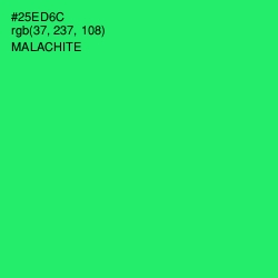 #25ED6C - Malachite Color Image