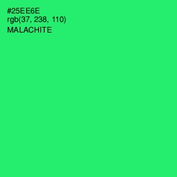 #25EE6E - Malachite Color Image