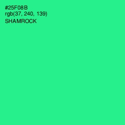 #25F08B - Shamrock Color Image