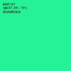 #25F197 - Shamrock Color Image