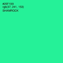 #25F199 - Shamrock Color Image