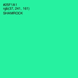 #25F1A1 - Shamrock Color Image