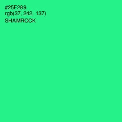 #25F289 - Shamrock Color Image