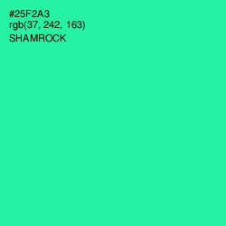 #25F2A3 - Shamrock Color Image