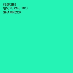 #25F2B5 - Shamrock Color Image