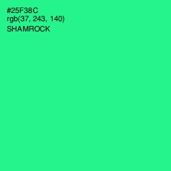 #25F38C - Shamrock Color Image