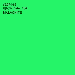 #25F468 - Malachite Color Image