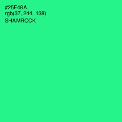 #25F48A - Shamrock Color Image