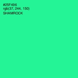 #25F496 - Shamrock Color Image