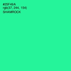 #25F49A - Shamrock Color Image