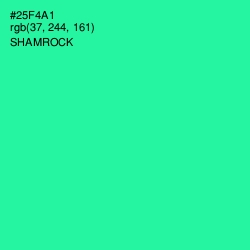 #25F4A1 - Shamrock Color Image