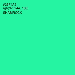 #25F4A3 - Shamrock Color Image