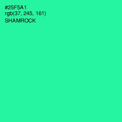 #25F5A1 - Shamrock Color Image