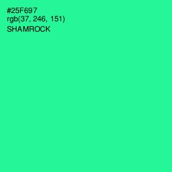 #25F697 - Shamrock Color Image