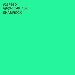 #25F69D - Shamrock Color Image