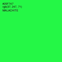 #25F747 - Malachite Color Image