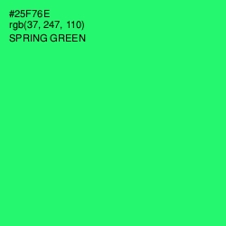 #25F76E - Spring Green Color Image
