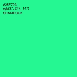 #25F793 - Shamrock Color Image