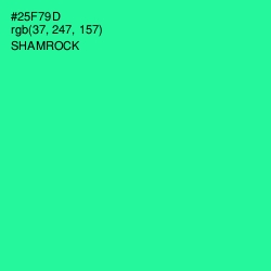 #25F79D - Shamrock Color Image