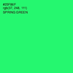 #25F86F - Spring Green Color Image