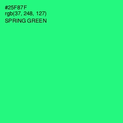 #25F87F - Spring Green Color Image