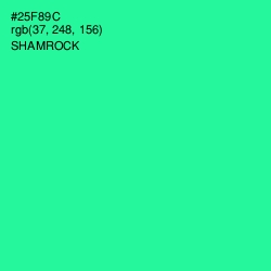 #25F89C - Shamrock Color Image